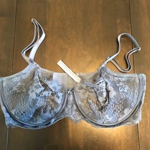 Victoria’s Secret Wicked Unlined Balconette 38DD in Uniform Blue